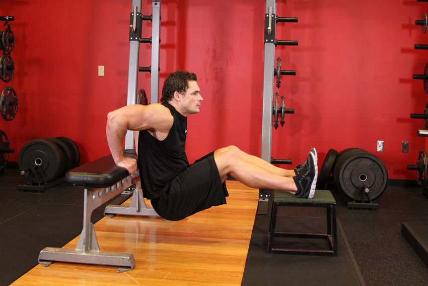 Bench Dips end ki position