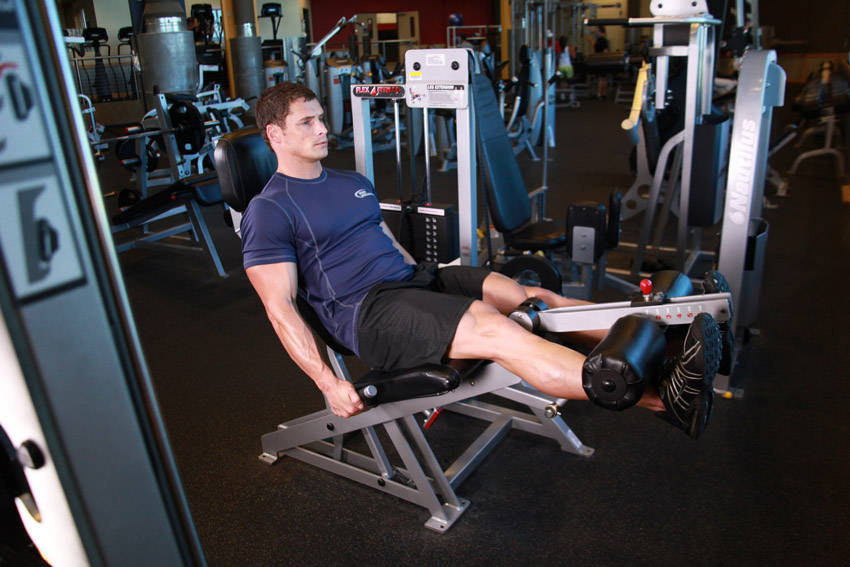 Leg Extension Machine end ki position